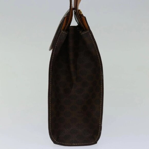 CELINE Macadam Canvas Hand Bag PVC 2way Brown Auth 69000V - Picture 5 of 16